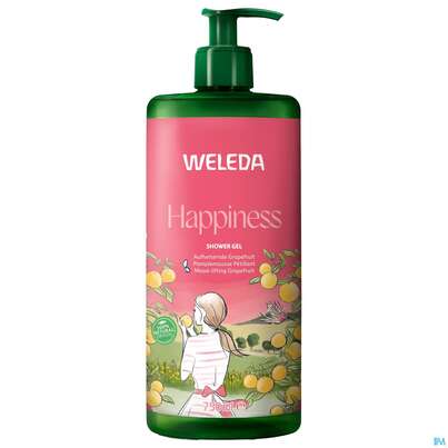 Sie sehen eine Packung Weleda Happiness Shower Gel Grapefruit 750ml, Produktbild: 02 Weleda Happiness Shower Gel Grapefruit 750ml, A-Nr.: 5909531 - 02