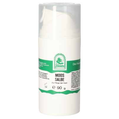 Sie sehen eine Packung MOOS SALBE 90 G, Produktbild: 01 MOOS SALBE 90 G, A-Nr.: 5758724 - 01