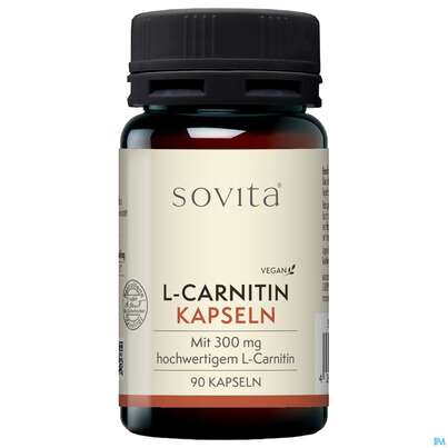 Sie sehen eine Packung L-carnitin Kapseln Sovita 90st, Produktbild: 03 L-carnitin Kapseln Sovita 90st, A-Nr.: 3862972 - 03