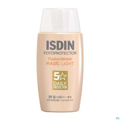 Sie sehen eine Packung Sonnenprodukte Isdin/fotoprotection Fusion Water Color Light Lsf 50 50ml, Produktbild: 09 Sonnenprodukte Isdin/fotoprotection Fusion Water Color Light Lsf 50 50ml, A-Nr.: 5570274 - 09
