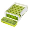 Sie sehen eine Packung APOfit Wochendispenser 7 Dosierer Planer grün, Produktbild: 04 APOfit Wochendispenser 7 Dosierer Planer grün, A-Nr.: 6103391 - 04