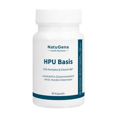 Sie sehen eine Packung NatuGena HPU Basis Kapseln, Produktbild: 01 NatuGena HPU Basis Kapseln, A-Nr.: 6036045 - 01
