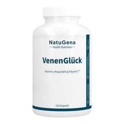 Sie sehen eine Packung NatuGena VenenGlück Kapseln, Produktbild: 01 NatuGena VenenGlück Kapseln, A-Nr.: 6036039 - 01