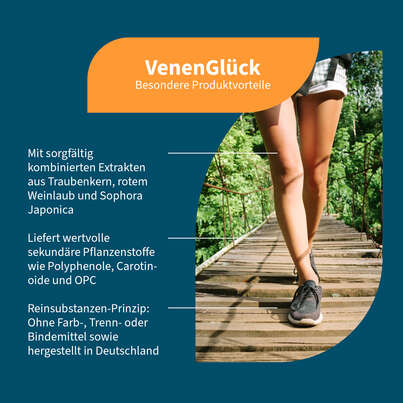 Sie sehen eine Packung NatuGena VenenGlück Kapseln, Produktbild: 02 NatuGena VenenGlück Kapseln, A-Nr.: 6036039 - 02