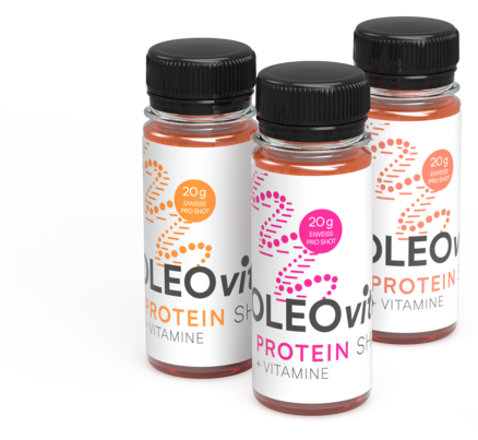 Sie sehen eine Packung OLEOvital PROTEIN SHOT - Eiweißreicher Shot mit Vitaminen, Produktbild: 02 OLEOvital PROTEIN SHOT - Eiweißreicher Shot mit Vitaminen, A-Nr.: 5947106 - 02