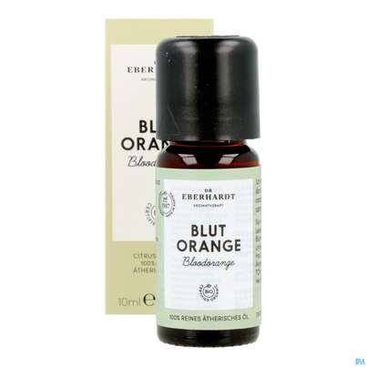 Sie sehen eine Packung Aetherische Oele Dr.eberhardt Bio Blutorange 10ml, Produktbild: 12 Aetherische Oele Dr.eberhardt Bio Blutorange 10ml, A-Nr.: 5764989 - 12