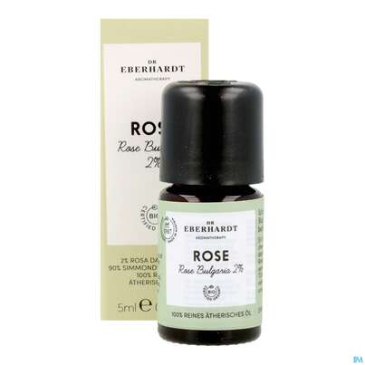 Sie sehen eine Packung Aetherische Oele Dr.eberhardt Bio Rose Bulg. 2% 5ml, Produktbild: 12 Aetherische Oele Dr.eberhardt Bio Rose Bulg. 2% 5ml, A-Nr.: 5765641 - 12