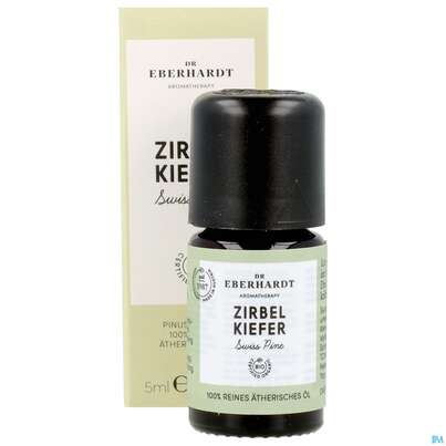 Sie sehen eine Packung Aetherische Oele Dr.eberhardt Bio Zirbelkiefer 5ml, Produktbild: 11 Aetherische Oele Dr.eberhardt Bio Zirbelkiefer 5ml, A-Nr.: 5765865 - 11