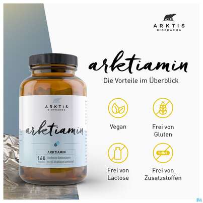 Sie sehen eine Packung Arktis Kapseln Arktiamin 160st, Produktbild: 05 Arktis Kapseln Arktiamin 160st, A-Nr.: 4750910 - 05