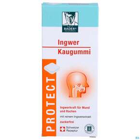 Baders Protect Ingwer Kaugummi -cur 20st, A-Nr.: 5383862 - 01