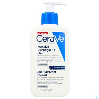 Sie sehen eine Packung Cerave Feuchtigkeitslotion Intensiv 236ml, Produktbild: 02 Cerave Feuchtigkeitslotion Intensiv 236ml, A-Nr.: 5931453 - 02