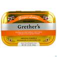 Sie sehen eine Packung Grethers Pastillen Zuckerfrei Ginger Lemon 110g, Produktbild: 02 Grethers Pastillen Zuckerfrei Ginger Lemon 110g, A-Nr.: 5971955 - 02