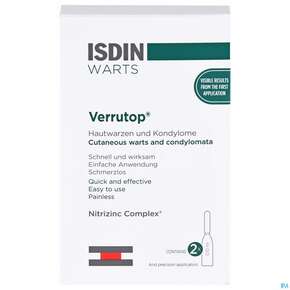 Isdin Verrutop Ampullen Warts 2u 100 Microl 2st, A-Nr.: 5160984 - 01