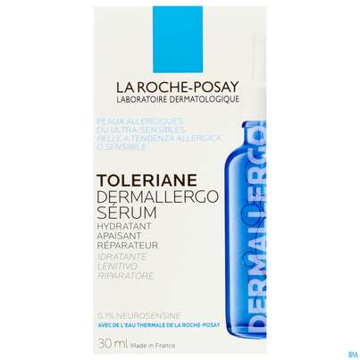 Sie sehen eine Packung La Roche Posay Toleriane Dermallergo Serum Gesichtspflege 30ml, Produktbild: 04 La Roche Posay Toleriane Dermallergo Serum Gesichtspflege 30ml, A-Nr.: 5974043 - 04