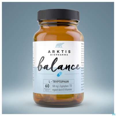 Sie sehen eine Packung L-tryptophan Kapseln Arktis Balance 60st, Produktbild: 04 L-tryptophan Kapseln Arktis Balance 60st, A-Nr.: 4750689 - 04