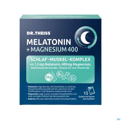 Melatonin +magnesium 400 Schlaf-muskel-komplex Dr.theiss 15st, A-Nr.: 5979046 - 01