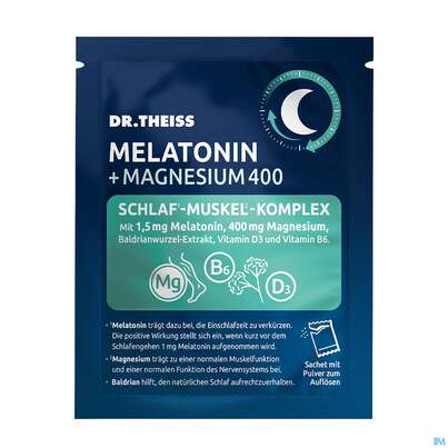 Melatonin +magnesium 400 Schlaf-muskel-komplex Dr.theiss 15st, A-Nr.: 5979046 - 03