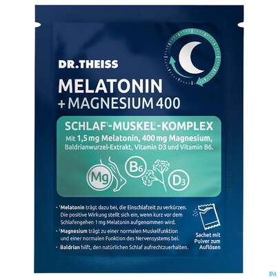 Melatonin +magnesium 400 Schlaf-muskel-komplex Dr.theiss 15st, A-Nr.: 5979046 - 04