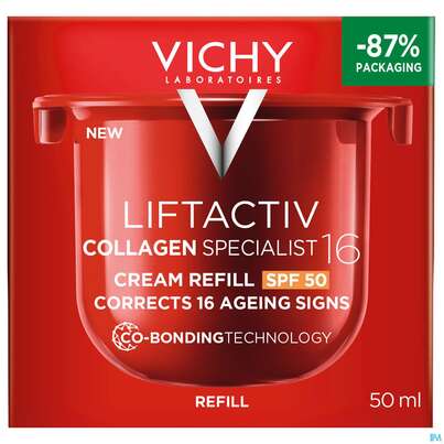 Sie sehen eine Packung Vichy Liftactiv Collagen/specialist 16 Lsf Nf 50ml, Produktbild: 01 Vichy Liftactiv Collagen/specialist 16 Lsf Nf 50ml, A-Nr.: 5939874 - 01