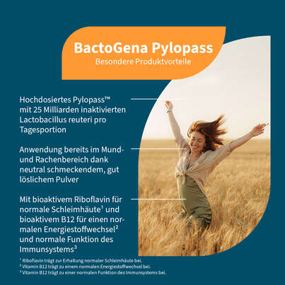 Sie sehen eine Packung NatuGena BactoGena Pylopass, Produktbild: 02 NatuGena BactoGena Pylopass, A-Nr.: 6139354 - 02