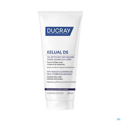 Sie sehen eine Packung Ducray Kelual Ds Reinigungsgel Neu 200ml, Produktbild: 07 Ducray Kelual Ds Reinigungsgel Neu 200ml, A-Nr.: 5862261 - 07
