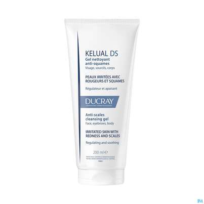 Sie sehen eine Packung Ducray Kelual Ds Reinigungsgel Neu 200ml, Produktbild: 10 Ducray Kelual Ds Reinigungsgel Neu 200ml, A-Nr.: 5862261 - 10