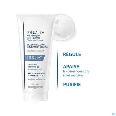 Sie sehen eine Packung Ducray Kelual Ds Reinigungsgel Neu 200ml, Produktbild: 11 Ducray Kelual Ds Reinigungsgel Neu 200ml, A-Nr.: 5862261 - 11