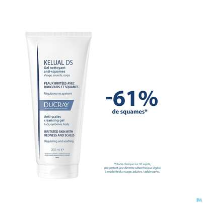 Sie sehen eine Packung Ducray Kelual Ds Reinigungsgel Neu 200ml, Produktbild: 18 Ducray Kelual Ds Reinigungsgel Neu 200ml, A-Nr.: 5862261 - 18