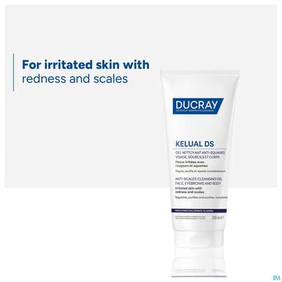 Sie sehen eine Packung Ducray Kelual Ds Reinigungsgel Neu 200ml, Produktbild: 18 Ducray Kelual Ds Reinigungsgel Neu 200ml, A-Nr.: 5862261 - 18