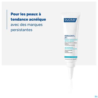 Sie sehen eine Packung Ducray Keracnyl Pp+ Creme Gegen Hautunreinheiten 30ml, Produktbild: 16 Ducray Keracnyl Pp+ Creme Gegen Hautunreinheiten 30ml, A-Nr.: 5564397 - 16