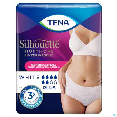 Sie sehen eine Packung Inkontinenz Tena/silhouette Plus Weiss L 78012 10st, Produktbild: 04 Inkontinenz Tena/silhouette Plus Weiss L 78012 10st, A-Nr.: 5917186 - 04