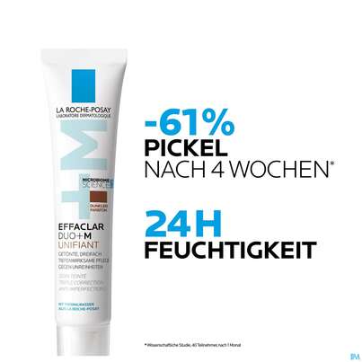 Sie sehen eine Packung La Roche Posay Effaclar Duo+m Unifiant Mittel 40ml, Produktbild: 10 La Roche Posay Effaclar Duo+m Unifiant Mittel 40ml, A-Nr.: 5883122 - 10