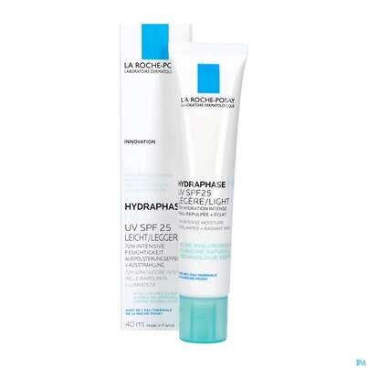 Sie sehen eine Packung La Roche Posay Hydraphase/ha Feuchtigkeitscreme Uv Leicht 40ml, Produktbild: 15 La Roche Posay Hydraphase/ha Feuchtigkeitscreme Uv Leicht 40ml, A-Nr.: 5716016 - 15