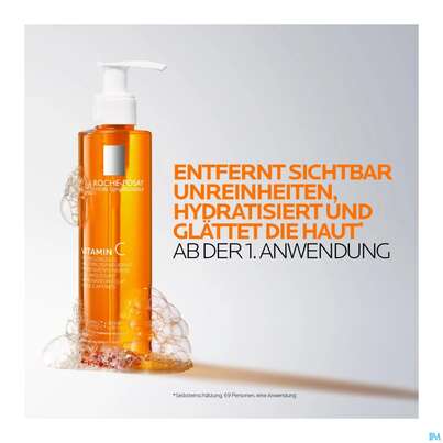 Sie sehen eine Packung La Roche Posay Vitamin C Reinigung 200ml, Produktbild: 10 La Roche Posay Vitamin C Reinigung 200ml, A-Nr.: 5939644 - 10