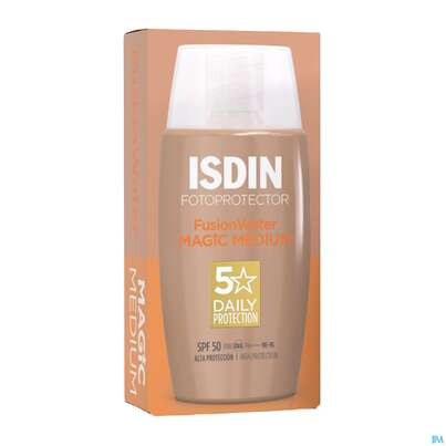 Sie sehen eine Packung Sonnenprodukte Isdin/fotoprotection Fusion Water Color Med Lsf 50 50ml, Produktbild: 05 Sonnenprodukte Isdin/fotoprotection Fusion Water Color Med Lsf 50 50ml, A-Nr.: 5570280 - 05