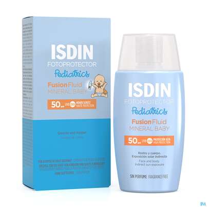 Sie sehen eine Packung Sonnenprodukte Isdin/fotoprotection Pediatrics Mineral Baby Lsf 50 50ml, Produktbild: 09 Sonnenprodukte Isdin/fotoprotection Pediatrics Mineral Baby Lsf 50 50ml, A-Nr.: 5570222 - 09
