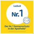 Sie sehen eine Packung Sonnenprodukte Ladival/aktiv Uv-lippenstift F50+ 4,8g, Produktbild: 08 Sonnenprodukte Ladival/aktiv Uv-lippenstift F50+ 4,8g, A-Nr.: 5934026 - 08