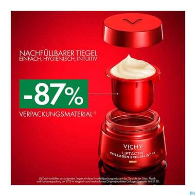 Sie sehen eine Packung Vichy Liftactiv Collagen/specialist 16 Lsf Nf 50ml, Produktbild: 07 Vichy Liftactiv Collagen/specialist 16 Lsf Nf 50ml, A-Nr.: 5939874 - 07