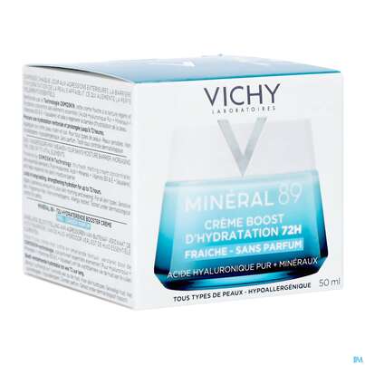 Sie sehen eine Packung Vichy Mineral 89 Creme Ohne Duftstoffe 50ml, Produktbild: 05 Vichy Mineral 89 Creme Ohne Duftstoffe 50ml, A-Nr.: 5667878 - 05
