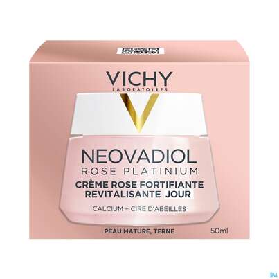 Sie sehen eine Packung Vichy Neovadiol Rose Platinium 50ml, Produktbild: 02 Vichy Neovadiol Rose Platinium 50ml, A-Nr.: 4732214 - 02