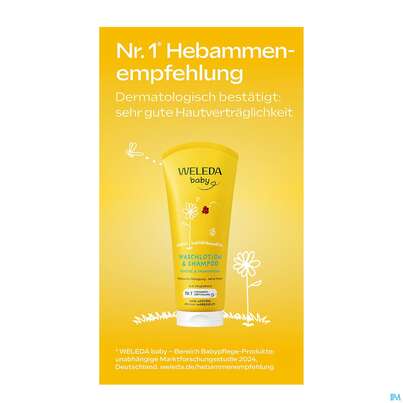 Weleda Calendula Waschlotion +shampoon 200ml, A-Nr.: 3190395 - 07