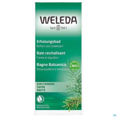 Sie sehen eine Packung Weleda Edeltannen-erholungsbad 200ml, Produktbild: 02 Weleda Edeltannen-erholungsbad 200ml, A-Nr.: 5034274 - 02