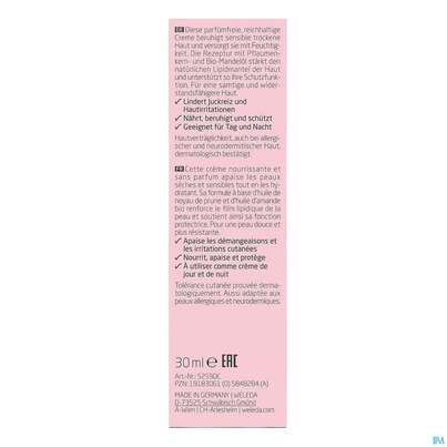 Sie sehen eine Packung Weleda Feuchtigkeitscreme Mandel Sensitiv 30ml, Produktbild: 03 Weleda Feuchtigkeitscreme Mandel Sensitiv 30ml, A-Nr.: 5848284 - 03