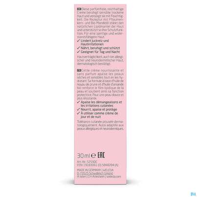 Sie sehen eine Packung Weleda Feuchtigkeitscreme Mandel Sensitiv 30ml, Produktbild: 06 Weleda Feuchtigkeitscreme Mandel Sensitiv 30ml, A-Nr.: 5848284 - 06