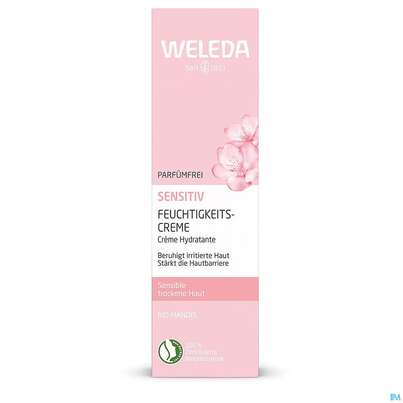 Sie sehen eine Packung Weleda Feuchtigkeitscreme Mandel Sensitiv 30ml, Produktbild: 07 Weleda Feuchtigkeitscreme Mandel Sensitiv 30ml, A-Nr.: 5848284 - 07