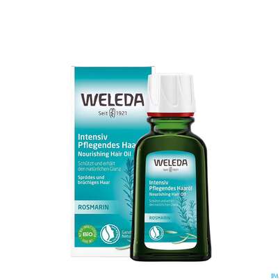 Sie sehen eine Packung Weleda Haaroel Intensiv Pflegend 50ml, Produktbild: 12 Weleda Haaroel Intensiv Pflegend 50ml, A-Nr.: 4115987 - 12