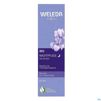 Sie sehen eine Packung Weleda Iris Nachtpflege 30ml, Produktbild: 02 Weleda Iris Nachtpflege 30ml, A-Nr.: 5848309 - 02