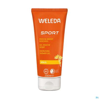 Sie sehen eine Packung Weleda Sport-frische Kick Duschgel Arnika 200ml, Produktbild: 03 Weleda Sport-frische Kick Duschgel Arnika 200ml, A-Nr.: 4269213 - 03