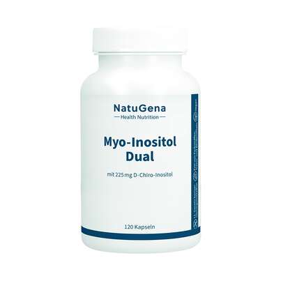 Sie sehen eine Packung NatuGena Myo-Inositol Dual Kapseln, Produktbild: 01 NatuGena Myo-Inositol Dual Kapseln, A-Nr.: 6027951 - 01