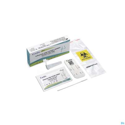 Sie sehen eine Packung Diagnostika U.zubehoer Cordx Covid19 Influ A/b Rsv 1st, Produktbild: 05 Diagnostika U.zubehoer Cordx Covid19 Influ A/b Rsv 1st, A-Nr.: 5741267 - 05